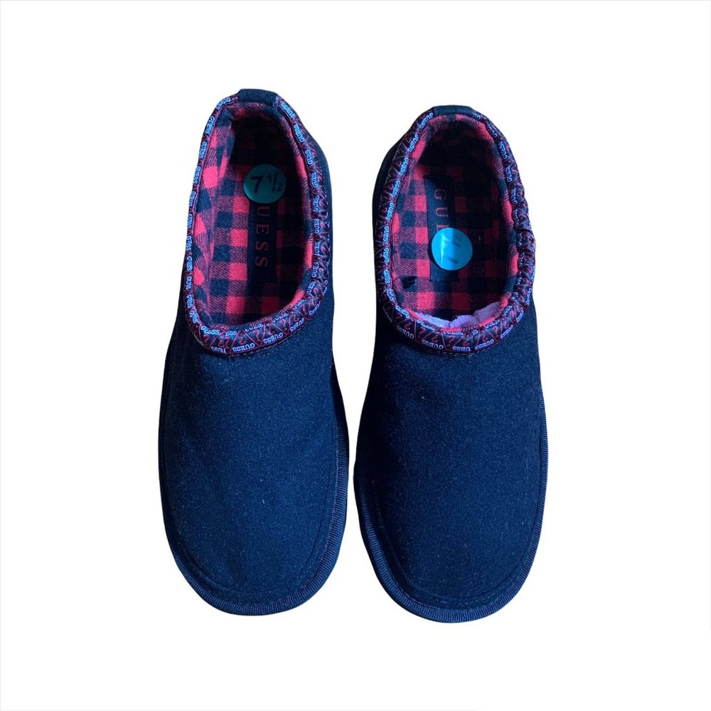 NEW! - Guess Men's Soft Plush Slippers (Size: 7.5)